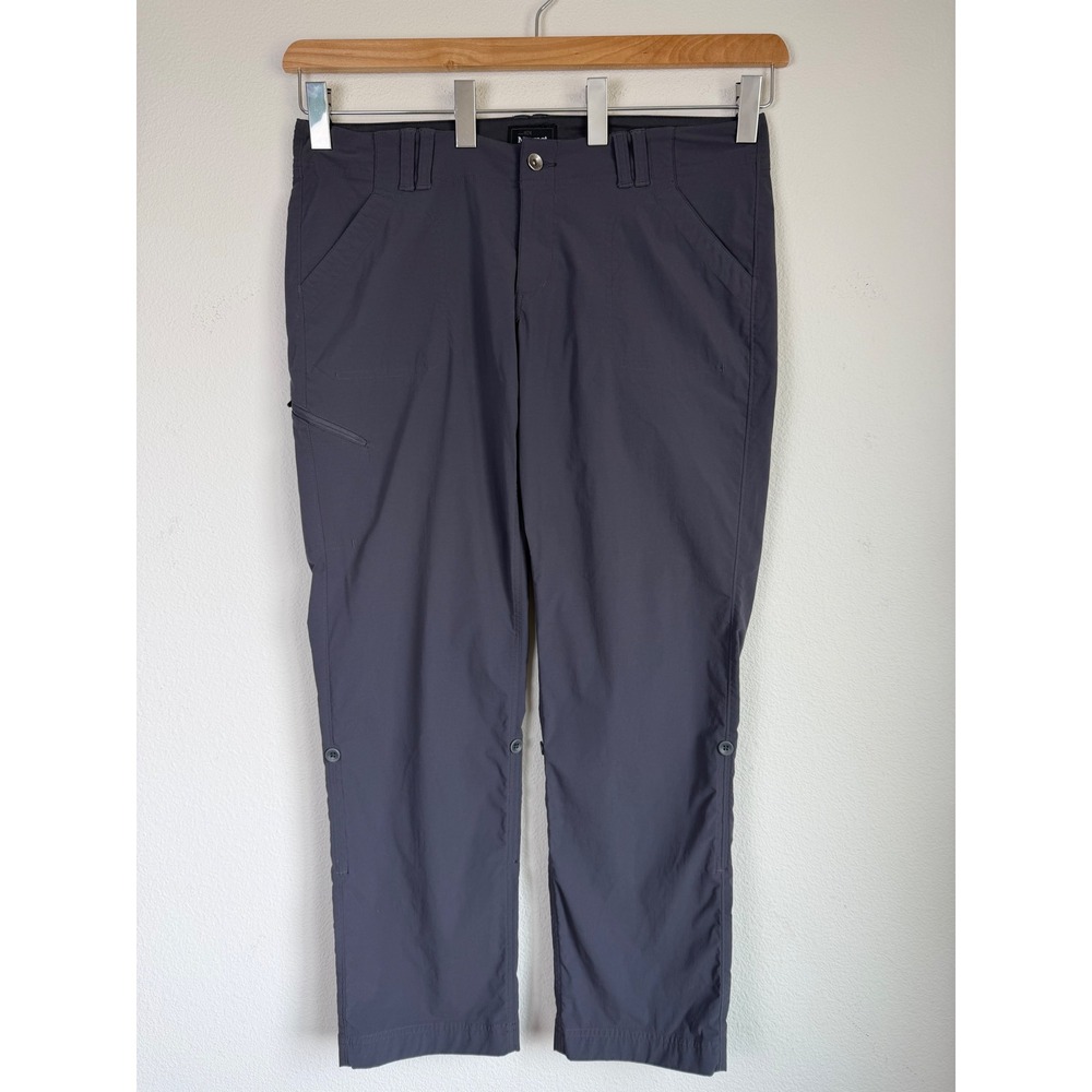 Marmot Women Technical Pant Lobo's 12 Gray Convertible Hiking Outdoor Athletic